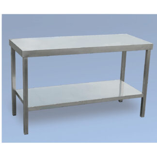MI- Mesa total de acero-inox desmontable SIN estante. Altura total 85cm