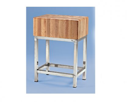 I-2 Tajo de 4 Patas de acero inox sin faldón  Sin portacuchillos  Altura total 90cm