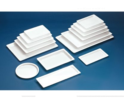 Bandejas metracrilato blanca. Plana