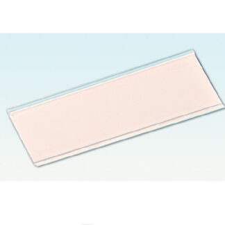 Guía adhesiva para etiquetas, 100x4cm transparente