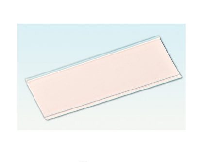 Guía adhesiva para etiquetas, 100x4cm transparente