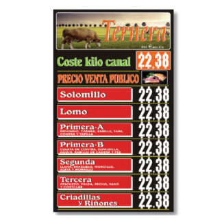 Lista oficial  ternera
