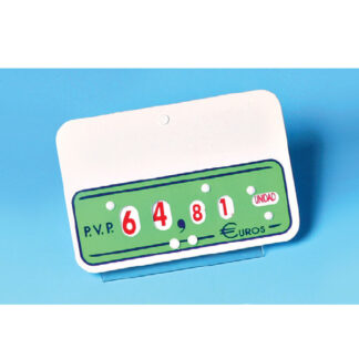 Núm. ruedas, verde con rueda para indicar kilo-unid. -140gr. -1/4, con base