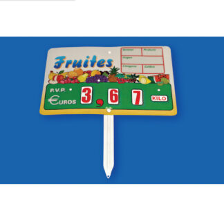 Frutas, Núm. ruedas, Paleta
