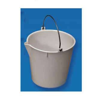 Cubo  con medidor 30x29cm, asa inox. 13L.