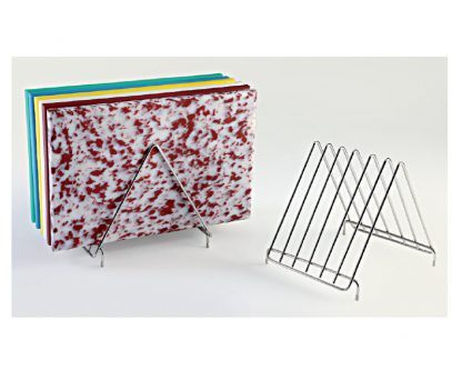 Soporte tablas polietileno acero-inox (máx. grueso 3cm)