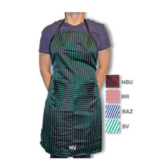 Delantal textil rayado