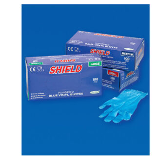 Guantes vinilo azul talla Paquete 100 uds