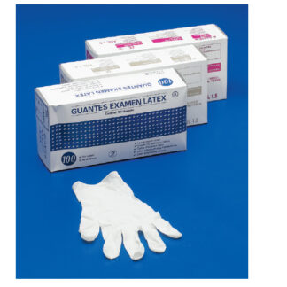 Guantes latex Paquete 100 uds.