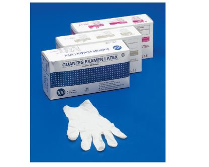 Guantes latex Paquete 100 uds.