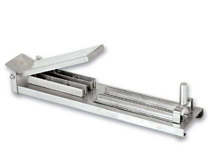 Máquina manual pinchos acero inox 2 unidades
