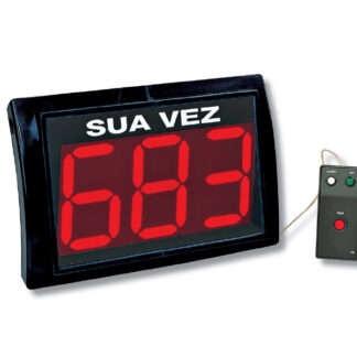 Indicador de turno. Visor 3 dígitos, mando con cable