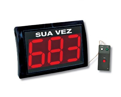 Indicador de turno. Visor 3 dígitos, mando con cable