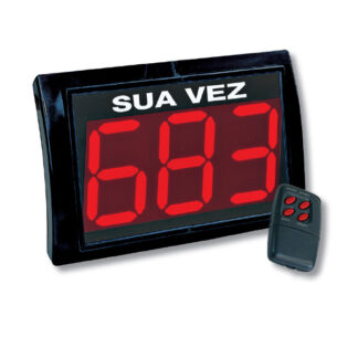 Indicador de turno Visor 3 dígitos con mando a distancia