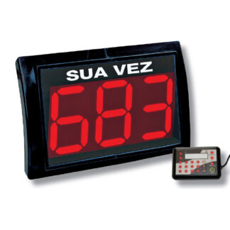 Indicador de turno Visor 3 dígitos, mando con cable y visor. Adelanta, retrocede y selección numérico