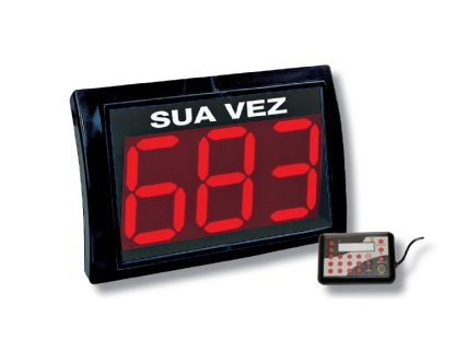 Indicador de turno Visor 3 dígitos, mando con cable y visor. Adelanta, retrocede y selección numérico