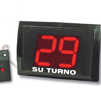 Indicador de turno Visor de dos dígitos con mando con cable.