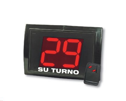 Indicador de turno Visor dos dígitos con mando a distancia