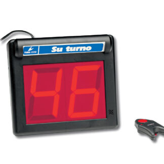 Indicador de turno Batería 12v. Visor dos dígitos. Mando a distancia
