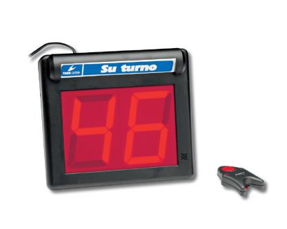 Indicador de turno Batería 12v. Visor dos dígitos. Mando a distancia