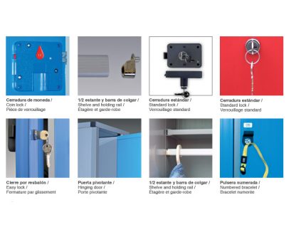 Accesorios para taquillas GAMA 300