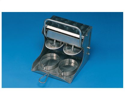 Hamburguesera acero-inox de 2 unidades ovalada
