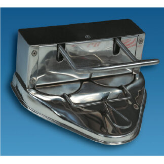 Hamburguesera acero-inox 2 unidades redonda