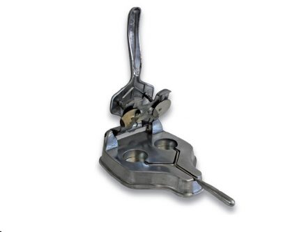 Máquina hamburgesas aluminio 2 unidades. Redonda 6,5 cm diámetro