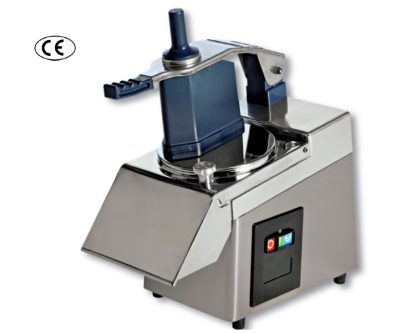 Máquina ralladora-cortadora multifunción Cuerpo: acero inoxidable y aleación especial. Potencia: HP 0,75. Motor: monofásico/trifásico. Peso 20 kg. Producción: 150-300 kg/h
