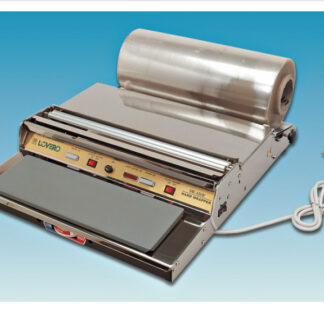Máquina retractilar, acero-inox Con placa de calor. Interruptor para placa calor ON/OFF. Interruptor para resistencia corte ON/OFF.