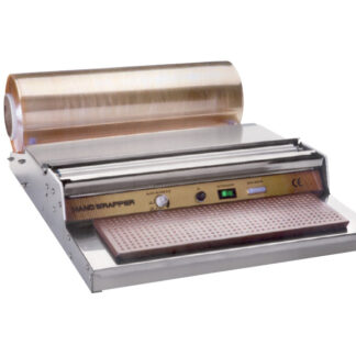 Máquina retractilar, acero-inox Con placa de calor. Interruptor para placa calor ON/OFF. Interruptor para resistencia corte ON/OFF.