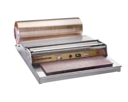 Máquina retractilar, acero-inox Con placa de calor. Interruptor para placa calor ON/OFF. Interruptor para resistencia corte ON/OFF.