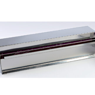 Dispensador con tapa acero-inox Posición sobre mesa ó pared.
