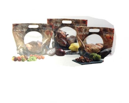 Bolsa asado con asa para microondas Troquel Zipper