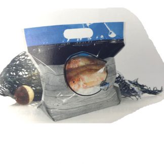 Bolsa de pescado con asa Troquel Zipper