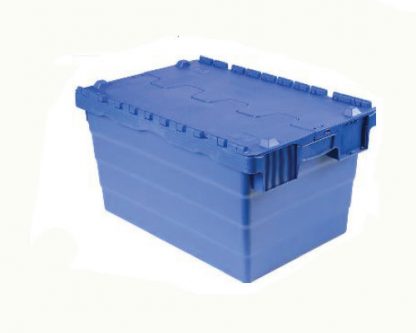 Cubeta encajable con tapa integrada azul Medidas base 50,8 x 33,8