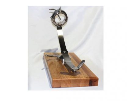 Sujeta jamones giratorio 360º inox base madera de encina