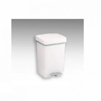 Cubo de basura con pedal. Con aro sujeta bolsas 28l
